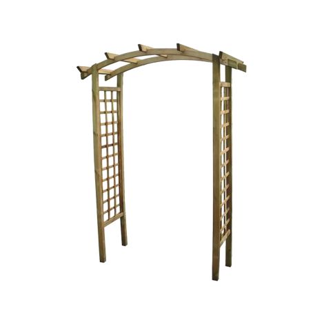Pergola doppia in legno di pino impregnato cm180x70x220h pergolato per giardino esterno (1/2)