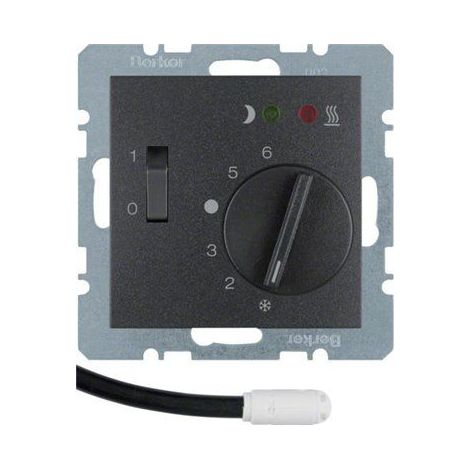 Berker Serie Berker B regulador de temperatura antracita