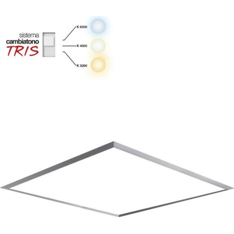 Pannello LED Cambiatono Quadrato 60x60 Luce Calda 3200K IP20