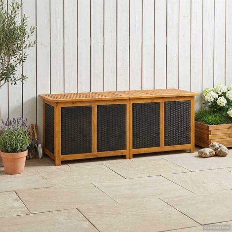 vidaXL Caja de Almacenamiento para Jardín 243 L (1/5)