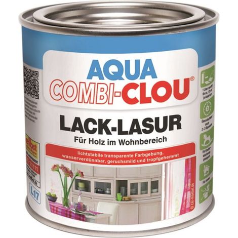 CLOU Aqua Clou Lack Lasur L17 Steingrau 375ml (1/2)