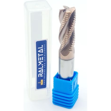 Fresa di sgrossatura in metallo duro integrale 10 x 25 x 75 mm 55 HRC (1/3)