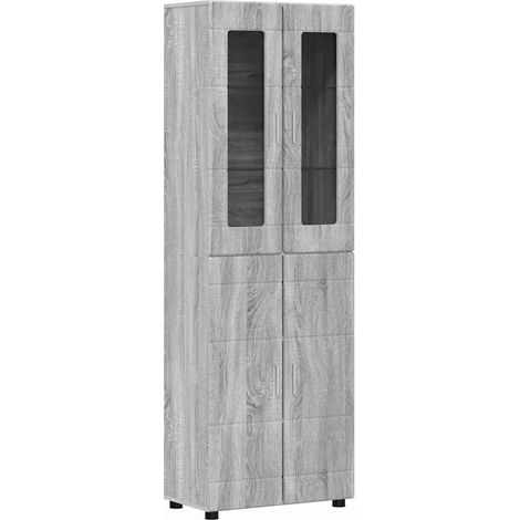 Highboard FLORIN Grey Sonoma 60 x 35 x 182 cm Engineered Wood vidaXL