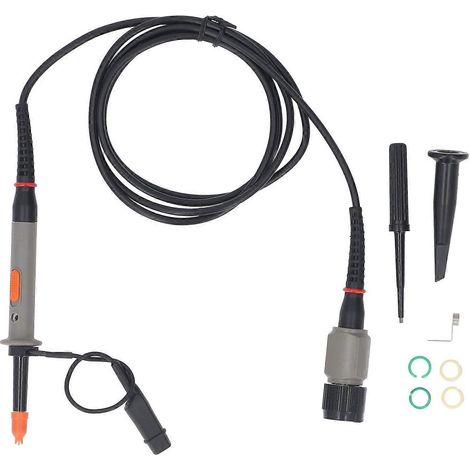 Sonde d'oscilloscope 500 MHz, passive, haute impédance, universelle, interchangeable, haute sensibilité (1/4)