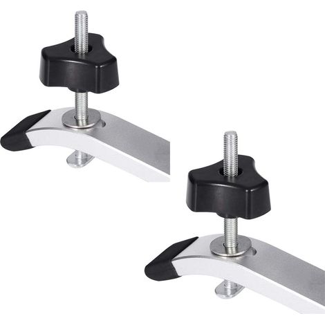 2 pcs Schnellspannklemmen-Set , aus Metall, für T-Nut-Schienen, Werkzeug zur Holzbearbeitung