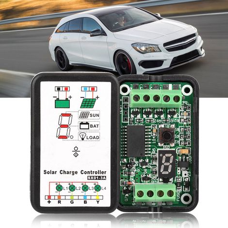 6V/12V PWM-Solarladeregler, kompatibel mit Lithium- und Ni-MH-Akkus, intelligenter Regler für Solarmodule (1/5)