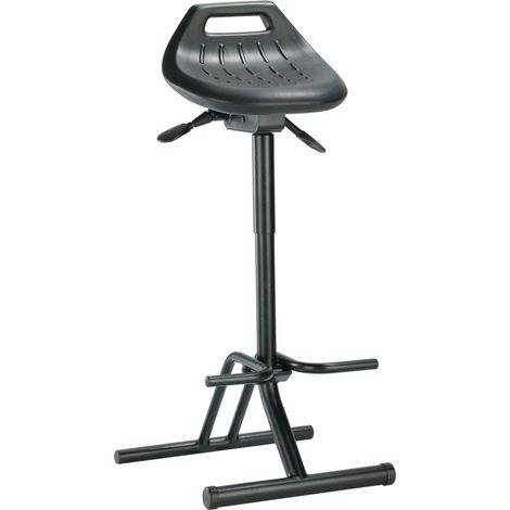 Sedia di supporto in schiuma integrale altezza seduta 640-840 mm STA nera pieghevole