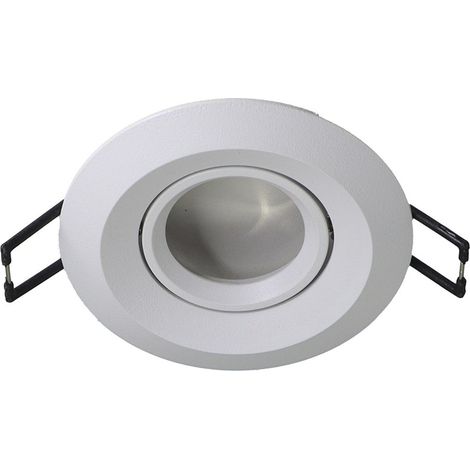 Plafonnier rond inclinable encastré blanc 70 mm 1xGU10 PAR11