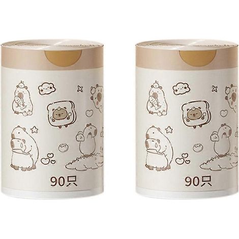 Lot de 180 pièces Cartoon Printed Garbage sacs, grand Capacity, Thick plastique, utilisé et cuisine nettoyage (1/5)