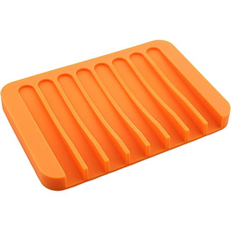 Support Pour Savon - Design Évacuation Eau - En Silicone Anti-Dérapant - Pour Salle De Bain Et Cuisine - 1 Pièce (1/5)