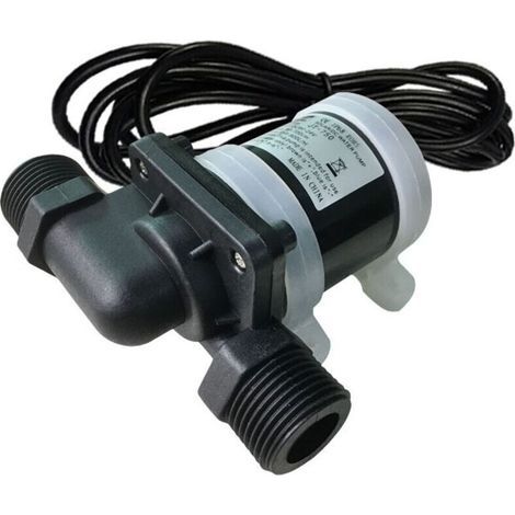 Mini pompe à eau 12V – Débit 700L/H – Tête hydraulique 5M – Température -40 à 100℃ – Circulation eau chaude sanitaire (1/5)