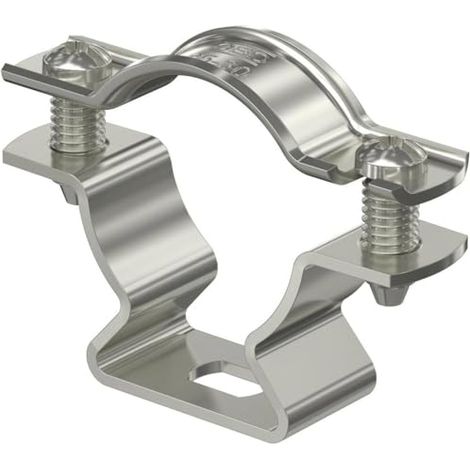 OBO Bettermann Abrazadera distanciadora con agujero oblongo 25-30mm acero inoxidable, A2 1.4301, 1362988