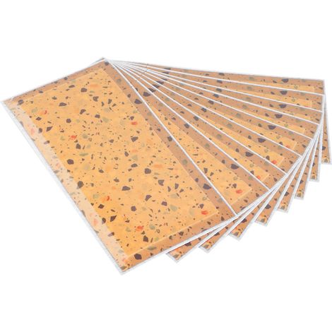 Lot autocollant mural imitation cristal, 9 pièces, déco waterproof salle de bain cuisine, adhésif facile, résistant à l'humidité. (1/5)