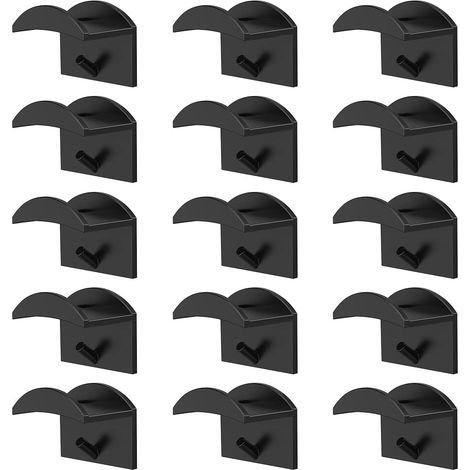 15 Pièces Porte De Casquette, Porte-Chapeaux De Baseball, Crochets Adhésifs Pour Chapeaux, Adhésifs Crochets Muraux Pour Chapeaux Pour Casquettes De Baseball,Écharpes,Sac à Main
