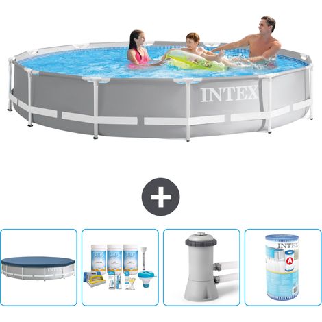 Intex Piscina Prism Frame Rotonda - 366x76 cm - 7-pezzi S41897