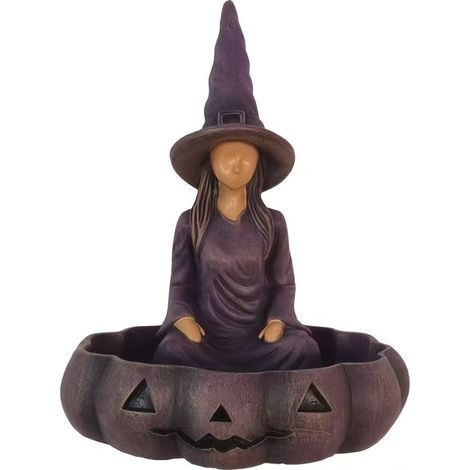 Bol à Bonbons d'Halloween Décoration De Table Saisonnière Sorcière  Bol à clés décoratif Pour Collectionneurs Chambre (1/5)