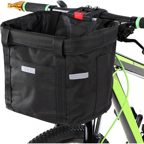 Abnehmbarer Fahrradkorb vorne, wasserdichter Lenkerkorb, Haustiertransportbox, Fahrradrahmentasche