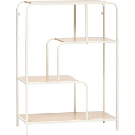Étagère 4 Niveaux "Curvy" 101cm Naturel