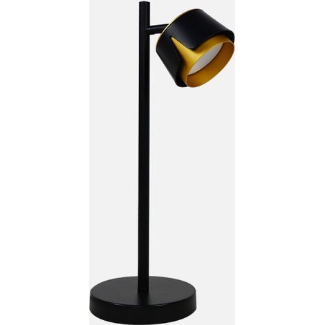 Sobremesa Domenica 1xGX53 negro/oro 9W 4000K 800lm con bombilla 43x20x15 cm