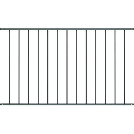 Panneau de clôture de Jardin,design simple Acier enduit de poudre 1,7x1,25 m Anthracite -59715 (1/4)