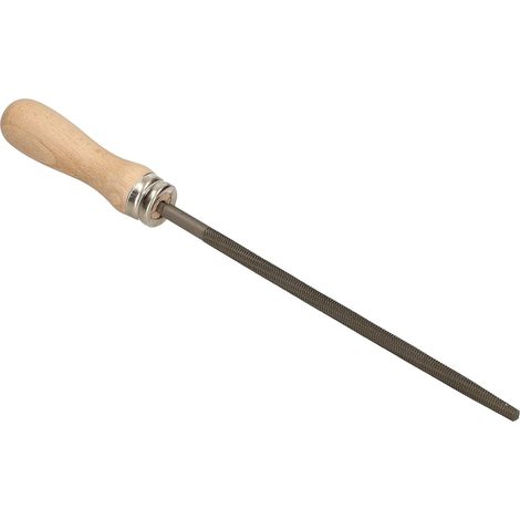 KOTARBAU Lime d'atelier ronde - Longueur : 150 mm - Coup 1 (grossier) - Lime à main ronde en métal pour traitement grossier du métal. (1/5)