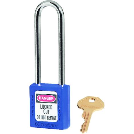 Cadenas de consignation XENOY 410 avec anse acier de 76mm varié bleu - MASTER LOCK