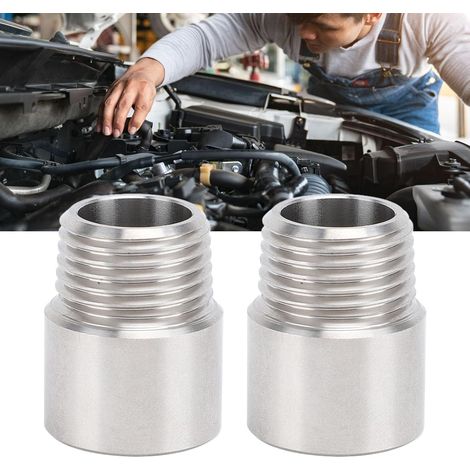 2pcs 1/2 pouce npt mâle à 1/2 pouce npt ajustement de tuyau de tuyau en acier inoxydable Adaptateur d'adaptateur (1/5)