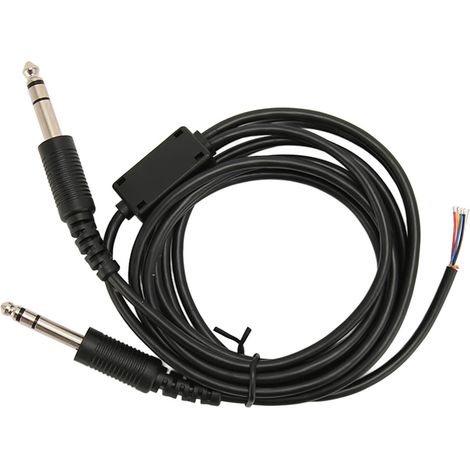 Câble de remplacement pour casque d'aviation David Clark AVCOMM, prise double GA, 6,6 pi, câble DIY pour casque de pilote