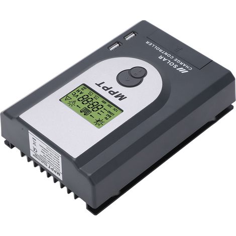 12V/24V 10A MPPT-Solarladeregler, einstellbare Parameter, zwei USB-Anschlüsse, intelligenter Solarmodul-Controller (1/5)