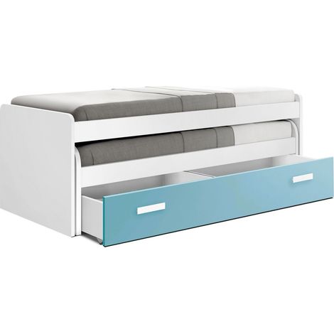 Cama Compacta 105 Cm 73X201X115Cm Blanco Caribe