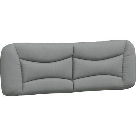Coussin de tête de lit Hvar gris clair 160 cm tissu (1/5)