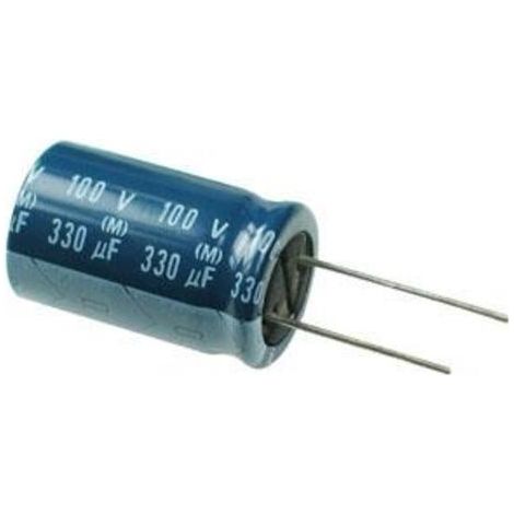 Elektrolytkondensator 330uF 100Vdc Größe 15x20mm Radial