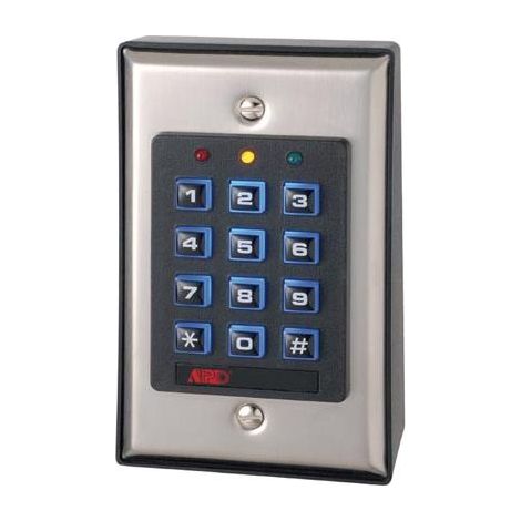 Clavier électronique de contrôle d'accès numérique autonome rétroéclairé – Alimentation 12 VDC – Montage en surface – Matériau ABS – 111 millions de combinaisons – M-E (1/4)
