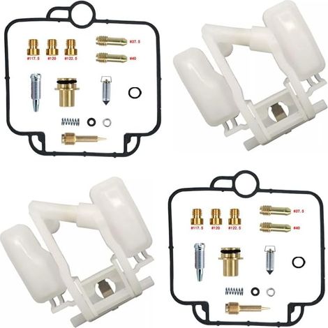 Kit de réparation de carburateur pour DR800 1990-1999 800 cm³ BST33 Kit + flotteur Compatible DR800 carburateur BST33 monocylindre 800 cm³ joints en nitrile résistants à l'essence, laiton de préc (1/5)