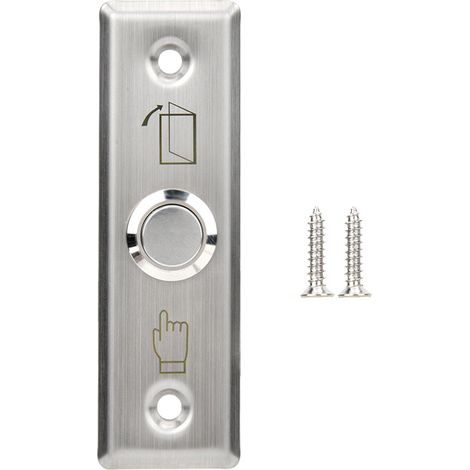Ortviai Interrupteur d'accès porte système contrôle serrure déverrouillage sortie bouton modèle MC101 (inox) (1/3)