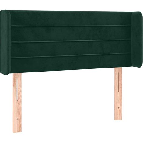 Maison Exclusive - Kopfteil mit Ohren Dunkelgrün 103x16x78/88 cm (1/5)