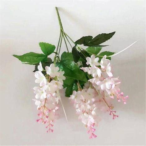 Décoration florale artificielle pour mariage et maison, jacinthe au toucher réalisterose clair (1/5)