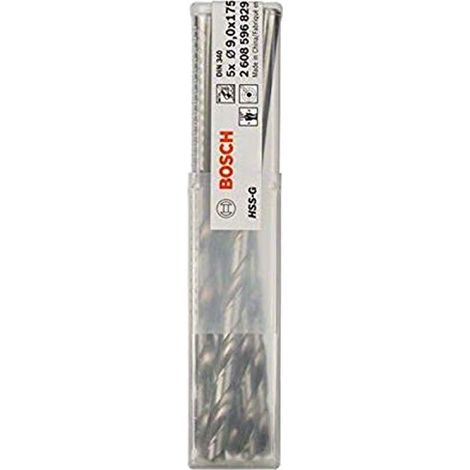 PRO Trapano a spirale HSS-G, 9 x 115 x 175 mm, set da 5 pezzi (1/4)
