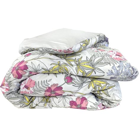 Housse de couette satin de coton ANAÏS multicolore 260x240 cm (1/5)