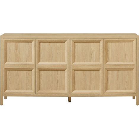 PLACARD MODERNE AVEC RANGEMENT EN MDF CHÊNE 160 CM X 40 CM X 80 CM (1/5)