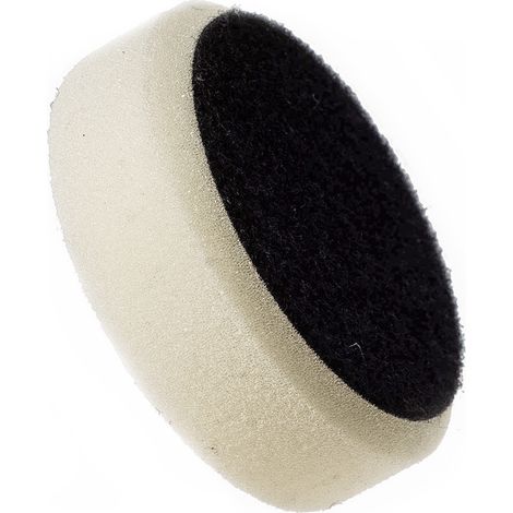 Tampone per lucidatura duro 80/70 con disco in spugna in velcro bianco ABW (1/3)