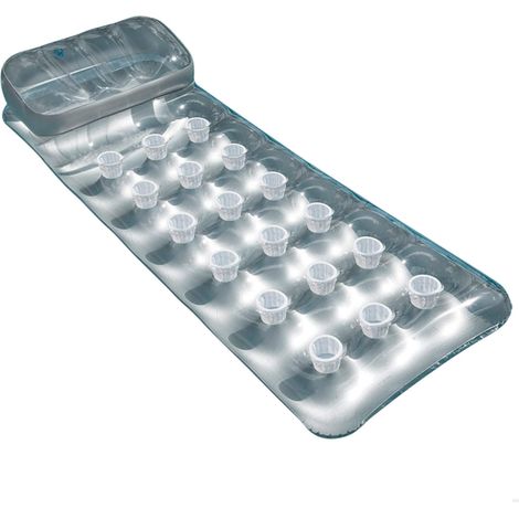 Bain de soleil de luxe à 18 trous, matelas d'eau gonflable avec rangée flottante, matelas d'eau flottant (1/5)