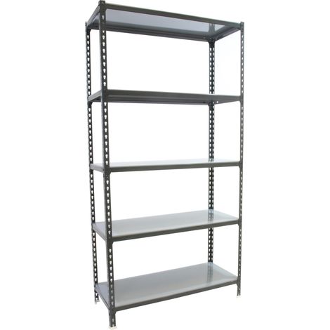 SimonRack Scaffale Portaoggetti, 2000x1100x300 mm, 5 Ripiani, Portata 200 kg per Ripiano, Metallo, Scaffale da Garage, Antracite – Simonclick