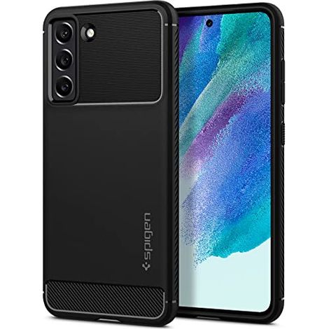 Spigen Rugged Armor Galaxy S21 FE, matt schwarz