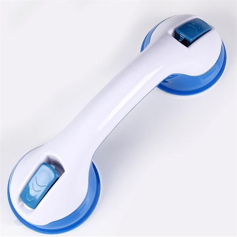 Poignée de bain à ventouse Super Grip, barre d'appui de salle de bain, poignée de porte antidérapante, tirette de rampe d'assistance pour salle de bain, douche, armoire, bleu foncé-AquaForge (1/5)