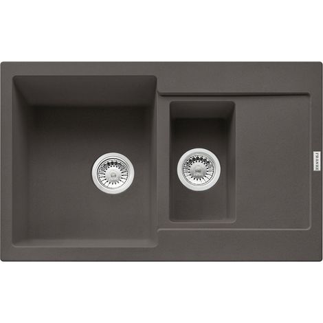 Franke Einbauspüle Maris MRG 651-78 Fragranit+ Schiefergrau Excenterbedienung (Druckknopf)
