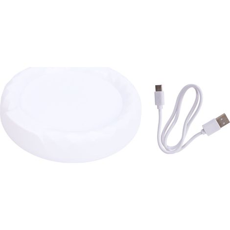 Décapeur de Bière à Ultrasons Portable avec Batterie 1800mAh, Stabilité Antidérapante et Compatible avec Tasses Plates, pour Rassemblements Familiaux et Bars (Plastique, Blanc, 9x3cm) (1/5)