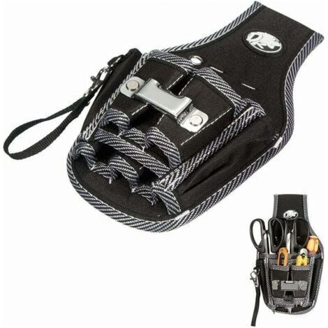 9 in 1 Tool Pouch Belt-Pouch Electrician Belt Tool Holder Multifunction Bag Screwdriver Kit Holder for DIY/Electrician/Plumber/Builder/Carpenter (1/5)