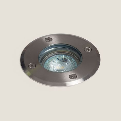 Spot Extérieur Encastrable au Sol Basculant Inox GU10 Argenté (1/4)