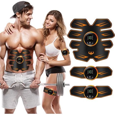 Entrenador muscular abdominal EMS: entrenador de abdominales con 8 modos y 18 ajustes. (1/5)